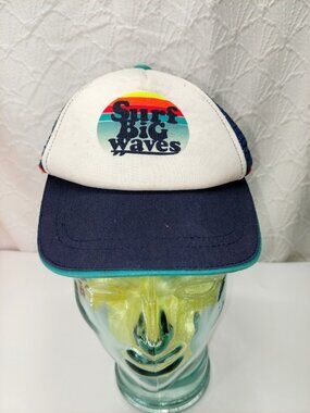 Surf Big Waves Sunset Mesh Trucker Style Youth/Child Snapback Hat